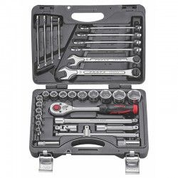 Набор инструмента 32пр. 1/2" 6-гранный 8-32мм. ключи 10-22мм. в кейсе