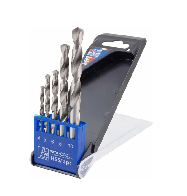 Сверла по металлу, набор 5пр. (4-6, 8, 10мм) 60724 YF-DBS05