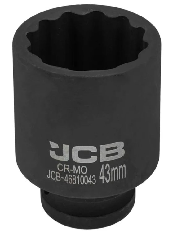 Головка ударная глубокая 3/4", 43мм (12гр.) 60588 JCB-46810043