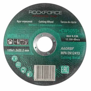 Круг отрезной по металлу+нержавейка 125x1.2x22.2мм 49270 RF-CW505S