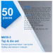 Набор метчиков и плашек 50пр.(М3х0.5,4х0.7,5х0.8,6х1.0,8х1.25;6,8,10-32;10,12-24;1/4-20/28,5/16-18/2 64900 Sch-M050-3
