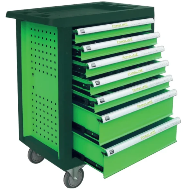 Тележка инструментальная 7-и полочная с набором инструментов 272пр 60798 FL-F-55304