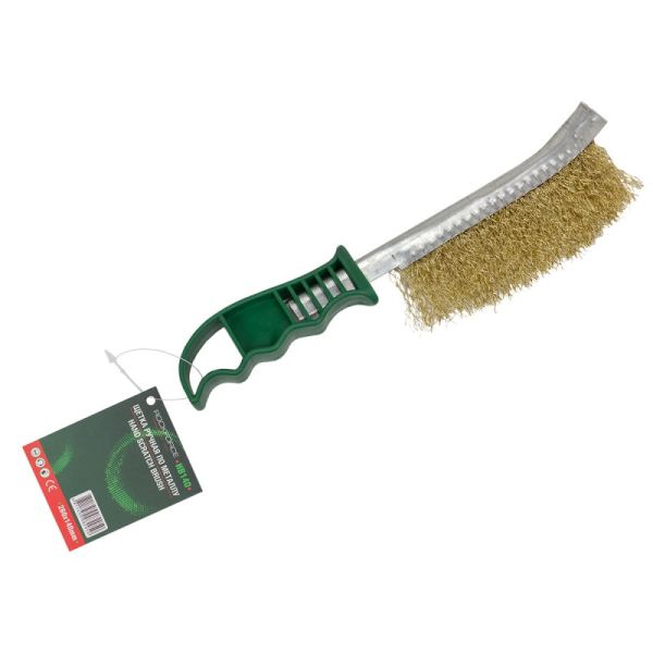 Щетка ручная по металлу с пластиковой ручкой(L общ-250мм, L раб.-140мм) 49287 RF-HB140