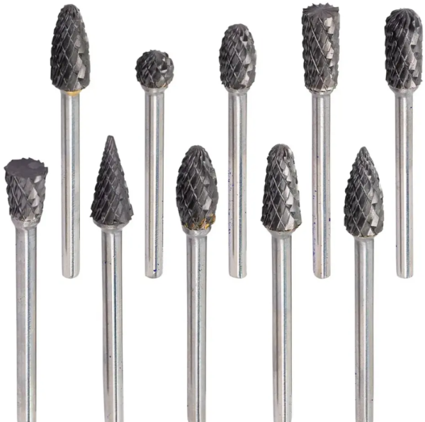 Набор шарошек металлических разнопрофильных по металлу ''PROFI''10пр.(Ø хвостовика 3мм),в пластик. ф 48473 F-61710