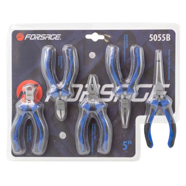 Набор шарнирно-губцевого инструмента мини 5пр. 5''-125мм(бокорезы, плоскогубцы, утконосы, утконосы к 51931 F-5055B