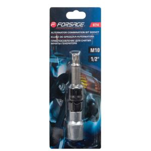 Приспособление для снятия муфты генератора с битой вставкой М10 1/2" , в блистере 7359        F-674