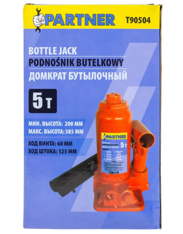 Домкрат бутылочный 5т 52691 PA-T90504