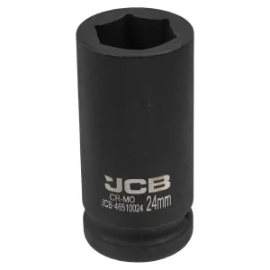 Головка ударная глубокая 3/4", 24мм (6гр.) 59804 JCB-46510024