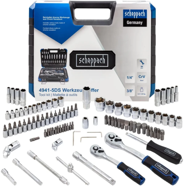 Набор инструментов 1/4"  3/8", 94пр. (6-гран) 60770 Sch-4941-5DS