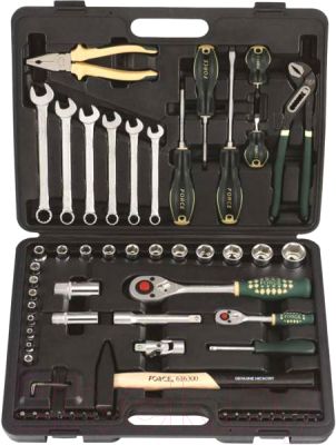 1/4" и 1/2" Набор инструмента с 6-ти гран. головками (60 пр.)