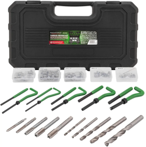 Набор приспособлений и футорок для восстановления резьбы М5х0,8 М6х1,0 М8х1,25 М10х1,5 М12х1,75 (131 66083 RF-9131U1