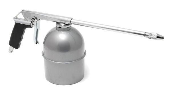 Пневмопистолет для мойки двигателя с бачком(расход воздуха 130 л/мин, емкость бачка 600мл) 16615       RF-2374