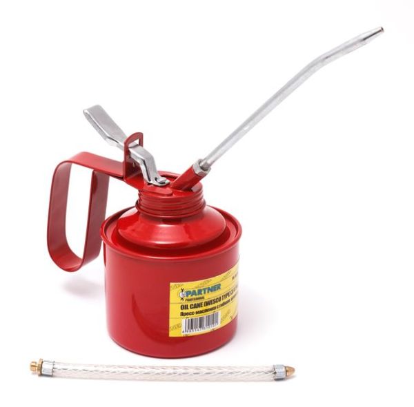 Пресс-масленка с гибким шлангом и дополнительным жестким наконечиком удлинителем 350мл 2251        PA-10350