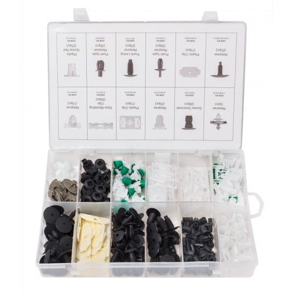 Набор клипс 255 предметов (VOLKSWAGEN), пластиковом органайзере 4821        F-01Z0232