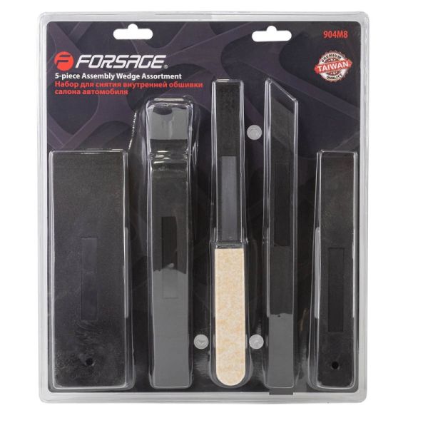 Набор инструментов для демонтажа внутренней обшивки салона автомобиля 5 предметов(ДхШ: 250х20, 249х2 16647       F-904M8