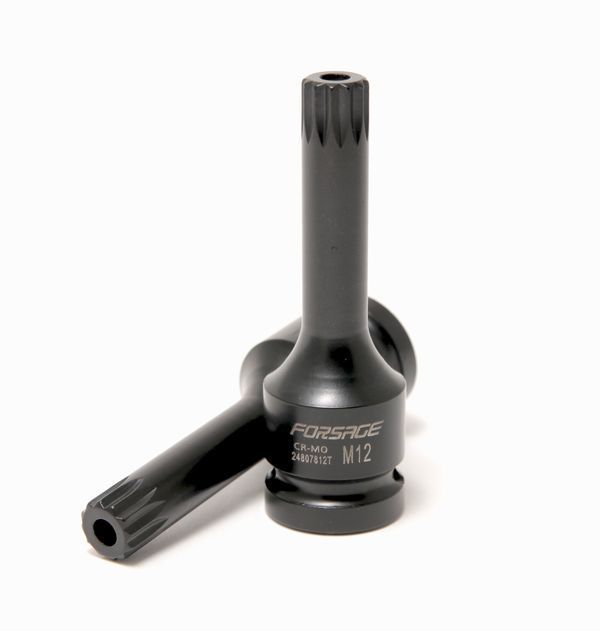 Головка-бита SPLINE глубокая ударная1/2", M10 с отверстием (L-78мм) 47203       F-24807810T