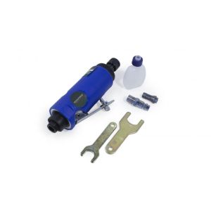 Пневмозачистная машинка с прорезиненной рукояткой(цанги:3мм,6мм, 25000об/мин, 128л/мин,6.3Bar,штуцер 50369 RF-RP7314