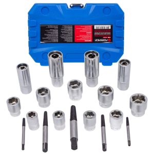 Набор для откручивания заломанных болтов, гаек и шпилек 18пр. 51293 F-918U2