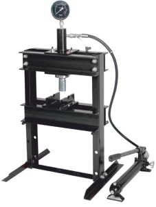 Пресс настольный гидравлический с манометром и выносным насосом 12т (раб. высота: 0-340мм, раб. шири 15939       RF-12001 BIG