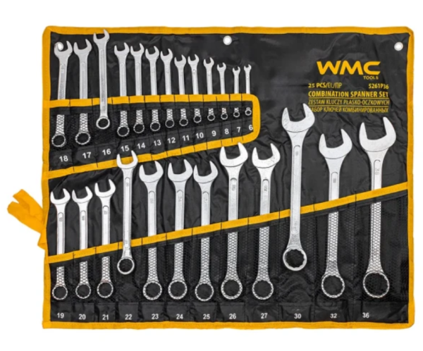 Набор ключей комбинированных 25пр. 62626 WMC-5261P36