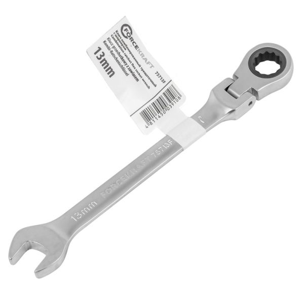 Ключ комбинированный трещоточный с шарниром 13мм 52393 FK-75713F