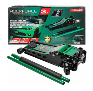 Домкрат подкатной гидравлический двухпоршневой 3т( h min 75мм, h max 508мм. 59208 RF-TZA830003