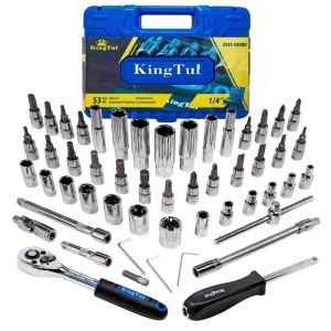 Набор инструмента 53пр. 1/4''(6-гран.)(4-14мм, головки глубокие 6-14мм) 51110 KT-2531-5 EURO