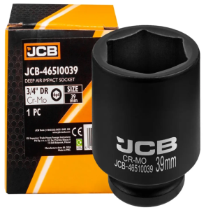 Головка ударная глубокая 39мм (6гр.), 3/4" 61049 JCB-46510039