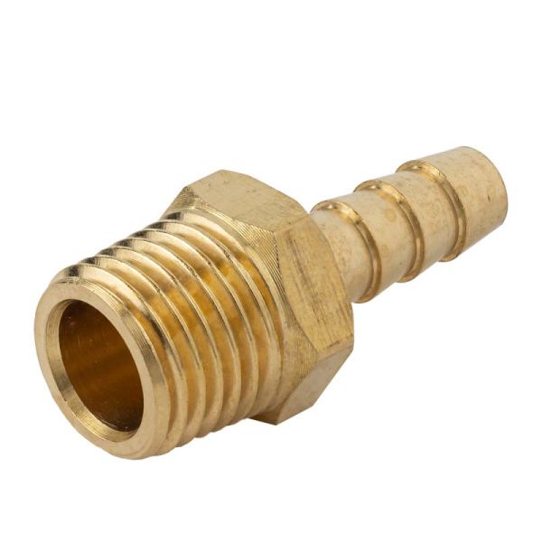 Штуцер пневматический наруж. резьба 1/4"- "елочка" 6мм 9229        PA-MH04/04