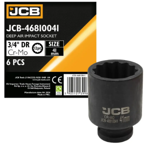 Головка ударная глубокая 3/4", 41мм (12гр.) 59839 JCB-46810041