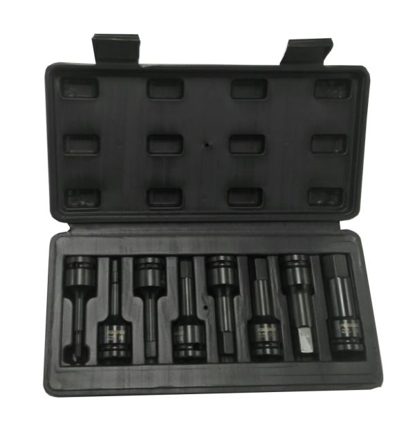 Набор головок-бит ударных 8 предметов 1/2" (H5-H19) в кейсе 4004        F-4087MPB