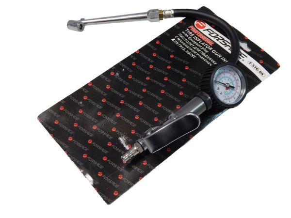 Пистолет для подкачки шин с манометром и наконечником для груз. колес(0-15bar),в блистере 26640       F-STG-04