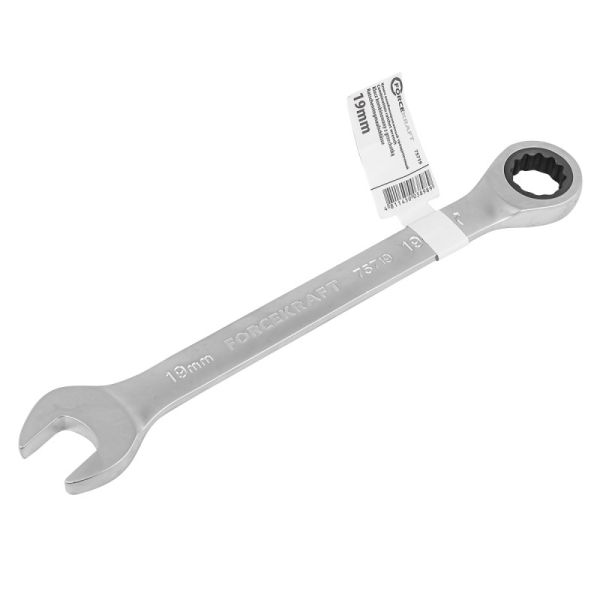 Ключ комбинированный трещоточный 19мм 52401 FK-75719