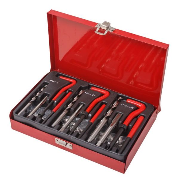 Набор приспособлений и футорок для восстановления резьбы(М6х1, М8х1.25, М10х1.25) 88 предметов, в ме 15169       F-9088U1(F-04J1051)