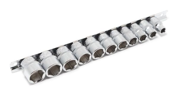 Набор головок 11 предметов 3/8" (6гр.)(8,10-19мм) на планке 9666        F-3111-5