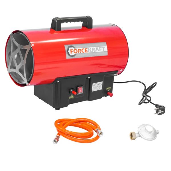 Пушка тепловая газовая(30кВт,220V,0.7 bar,расход-2.18 кг/час,пр.-ть-650м3/час,площадь обогрева-185м2 51893 FK-GH-30M