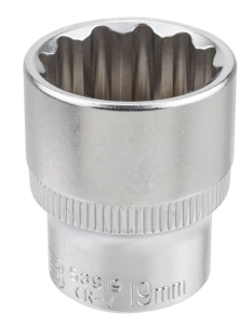 Головка 19мм (12гр.), 3/8" 61818 JCB-53919