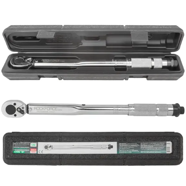 Ключ динамометрический щелчкового типа "Profi" 19-110Нм 3/8'',в пластиковом футляре (Taiwan) 52814 RF-1202