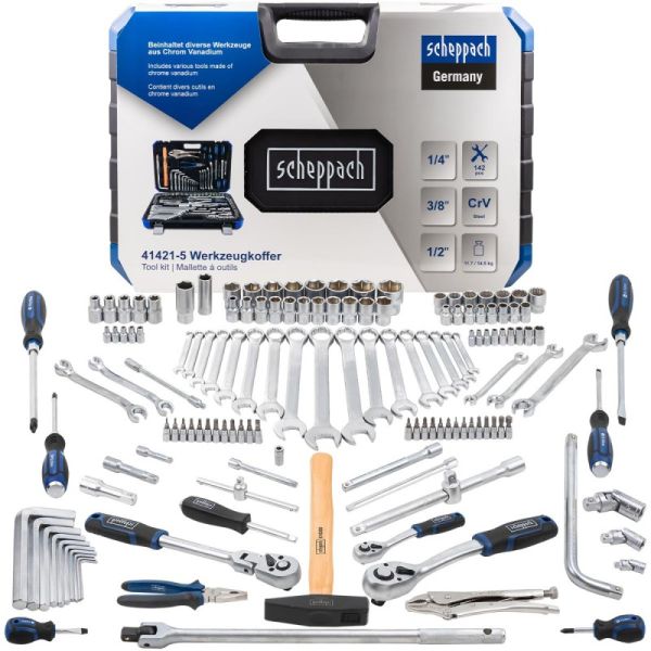 Набор инструментов 142пр. 1/4''3/8''1/2'' 60805 Sch-41421-5