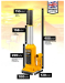 Домкрат бутылочный 10т с клапаном (h min 220мм, h max 488мм) 58055 JCB-TH910001