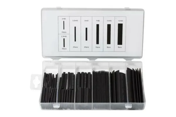 Трубки термоусадочные (2.0x40mm, 2,5x40mm,3,5x40mm,5x40mm,7x80mm,10x80mm,13x85mm ) 127пр. 48306       RF-820