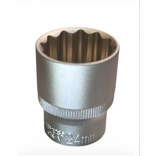 Головка торцевая 1/2" 12гр. 24 мм, L38 мм, CrV "H-D" HD-1286 HD-1286