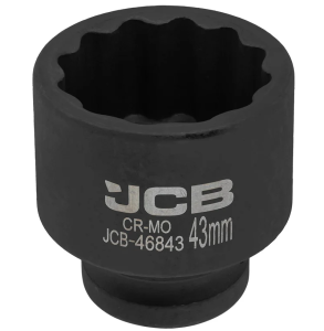 Головка ударная 3/4", 43мм (12гр.) 60605 JCB-46843