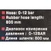 Пистолет для подкачки шин с манометром и шлангом 1,2м(0-15bar) 26665       RF-STG-23