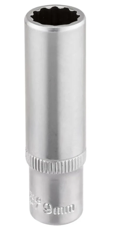 Головка глубокая 9мм (12гр.), 1/4" 65009 RF-5295009