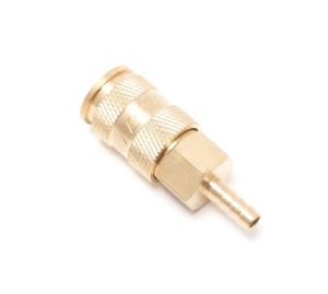 Быстроразъем пневматический с клапаном-"елочка" 8мм (латунь) 6740        F-BSE1-3SH