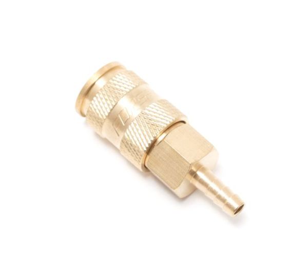 Быстроразъем пневматический с клапаном-"елочка" 8мм (латунь) 6740        F-BSE1-3SH