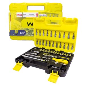 Набор инструмента 46пр. 1/4''(6-гран.)(4-14мм) 51116 WMC-2462-5 EURO