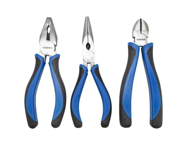 Набор шарнирно-губцевого инструмента 3пр. 6''-150мм(бокорезы, плоскогубцы, утконосы), в блистере. 50739 F-5034B