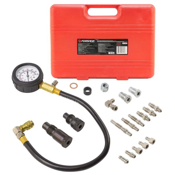 Тестер компрессии дизельного двигателя(свечи:М18х1.5х30мм - 2шт,М10х1.25х68мм, М10х1.0х68мм, М10х1.2 9469        F-917G2(F-04A1014)